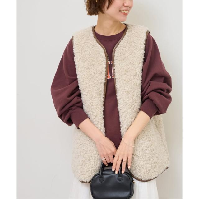 ジャーナルスタンダード レリューム（JOURNAL STANDARD relume）/《追加3》シープフェイクファージップベスト