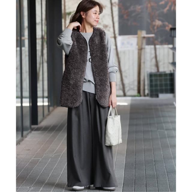 ジャーナルスタンダード レリューム（JOURNAL STANDARD relume）/《追加3》シープフェイクファージップベスト