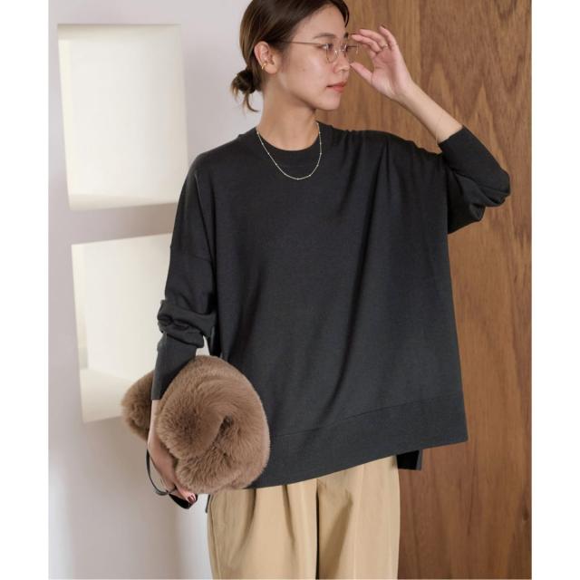 ジャーナルスタンダード レリューム（JOURNAL STANDARD relume）/《一部WEB限定追加4》BiellaYarnワイドクルーネックプルオーバー