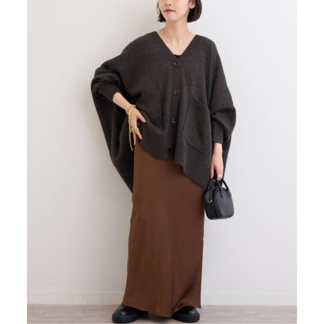 ジャーナルスタンダード レリューム（JOURNAL STANDARD relume）/《追加2》サテンナロースカート