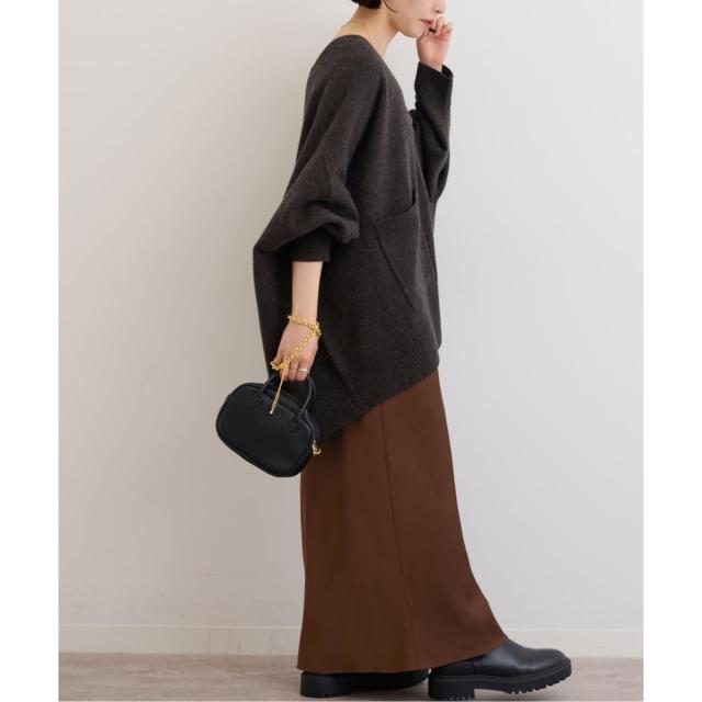 ジャーナルスタンダード レリューム（JOURNAL STANDARD relume）/《追加2》サテンナロースカート