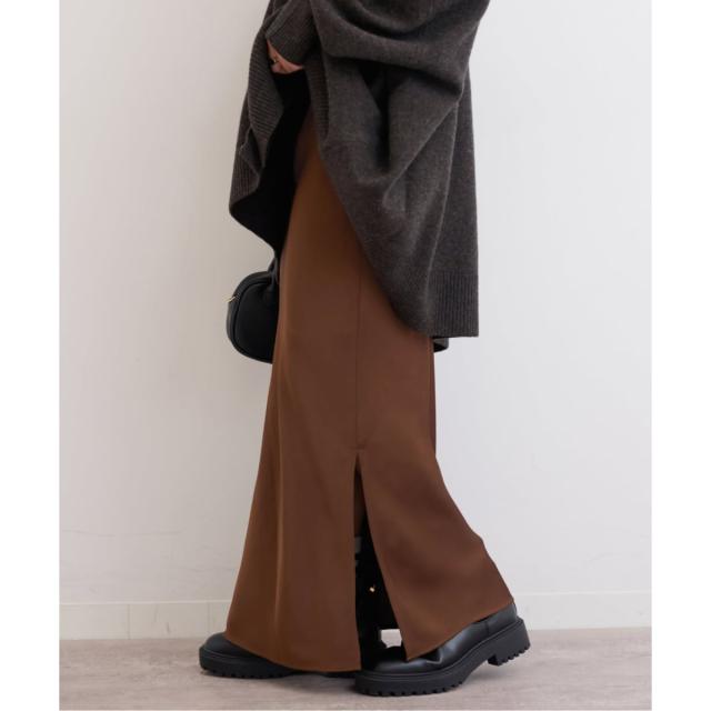 ジャーナルスタンダード レリューム（JOURNAL STANDARD relume）/《追加2》サテンナロースカート