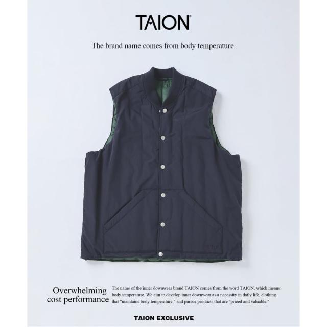 ジャーナルスタンダード レリューム（JOURNAL STANDARD relume）/TAION / タイオン 別注 ヴァーチカルキルト リバーシブル ダウンベスト