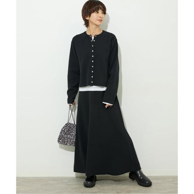 ジャーナルスタンダード レリューム（JOURNAL STANDARD relume）/《追加》ウォッシャブルダブルフェイスフレアスカート