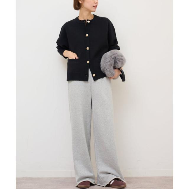 ジャーナルスタンダード レリューム（JOURNAL STANDARD relume）/《追加予約》ダブルニットメタルボタンカーディガン