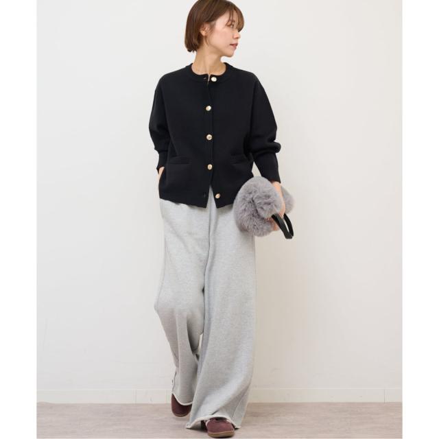 ジャーナルスタンダード レリューム（JOURNAL STANDARD relume）/《追加予約》ダブルニットメタルボタンカーディガン