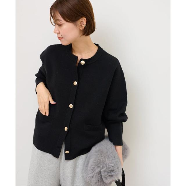 ジャーナルスタンダード レリューム（JOURNAL STANDARD relume）/《追加予約》ダブルニットメタルボタンカーディガン