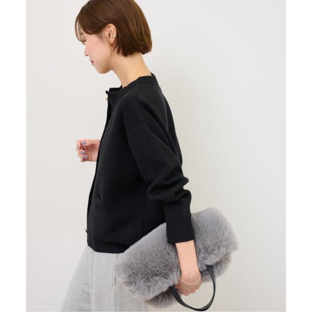 ジャーナルスタンダード レリューム（JOURNAL STANDARD relume）/《追加予約》ダブルニットメタルボタンカーディガン