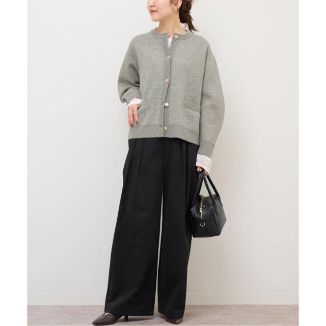 ジャーナルスタンダード レリューム（JOURNAL STANDARD relume）/《追加予約》ダブルニットメタルボタンカーディガン