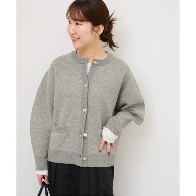 ジャーナルスタンダード レリューム（JOURNAL STANDARD relume）/《追加予約》ダブルニットメタルボタンカーディガン