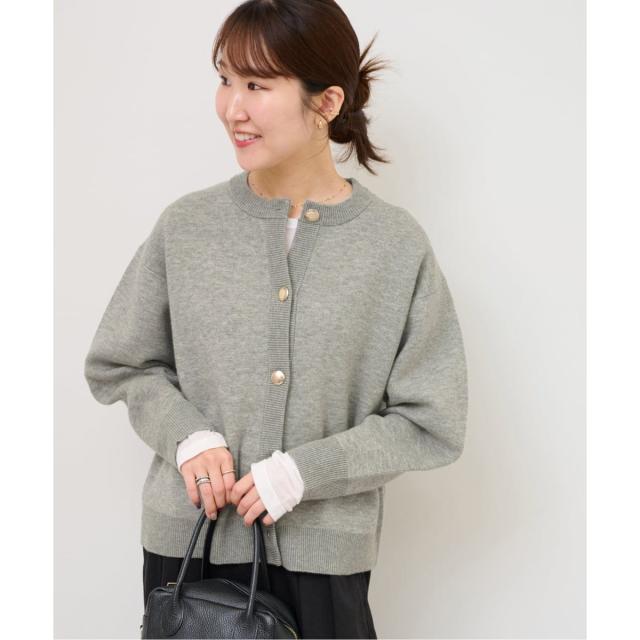 ジャーナルスタンダード レリューム（JOURNAL STANDARD relume）/《追加予約》ダブルニットメタルボタンカーディガン