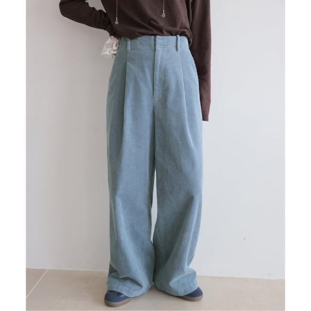 ジャーナルスタンダード レリューム（JOURNAL STANDARD relume）/《追加2》ウォッシャブルコーデュロイタックワイドパンツ