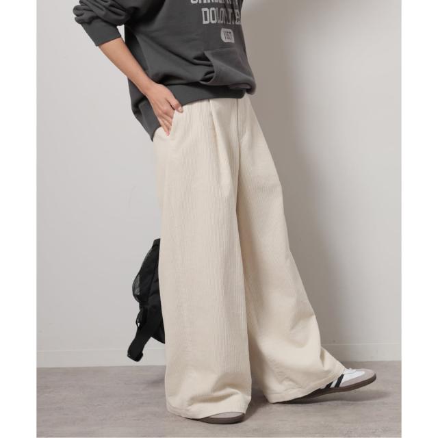 ジャーナルスタンダード レリューム（JOURNAL STANDARD relume）/《追加2》ウォッシャブルコーデュロイタックワイドパンツ