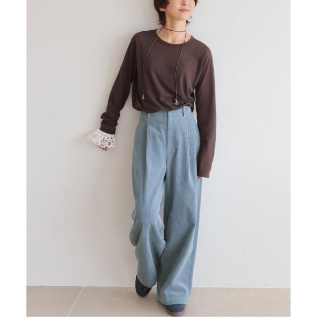 ジャーナルスタンダード レリューム（JOURNAL STANDARD relume）/《追加2》ウォッシャブルコーデュロイタックワイドパンツ