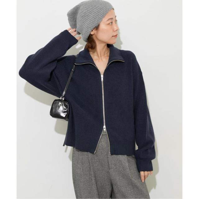 ジャーナルスタンダード レリューム（JOURNAL STANDARD relume）/《追加3》ダブルジップニットカーディガン