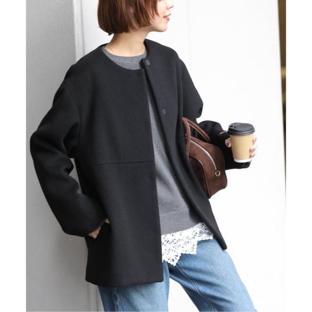 ジャーナルスタンダード レリューム（JOURNAL STANDARD relume）/《追加3》スーパーファインビーバークルーネックコート