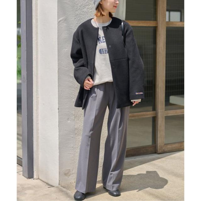 ジャーナルスタンダード レリューム（JOURNAL STANDARD relume）/《追加3》スーパーファインビーバークルーネックコート