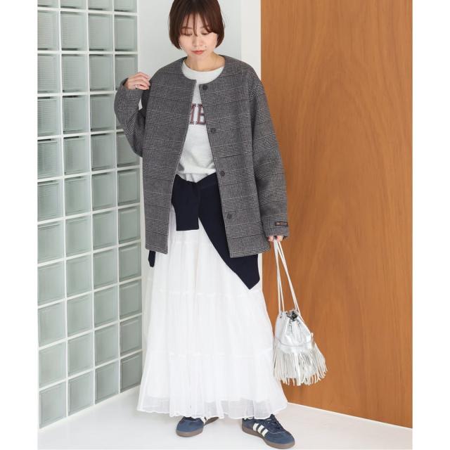 ジャーナルスタンダード レリューム（JOURNAL STANDARD relume）/《追加3》スーパーファインビーバークルーネックコート