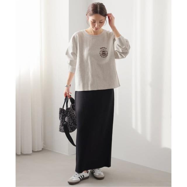 ジャーナルスタンダード レリューム（JOURNAL STANDARD relume）/《予約》［26SS新作］クロップドフロッキーロゴスウェット