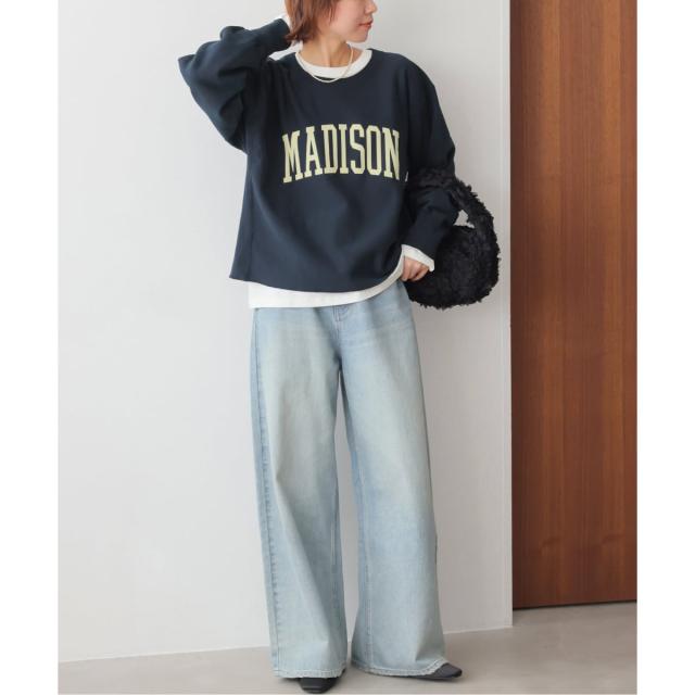 ジャーナルスタンダード レリューム（JOURNAL STANDARD relume）/《予約》［26SS新作］クロップドフロッキーロゴスウェット