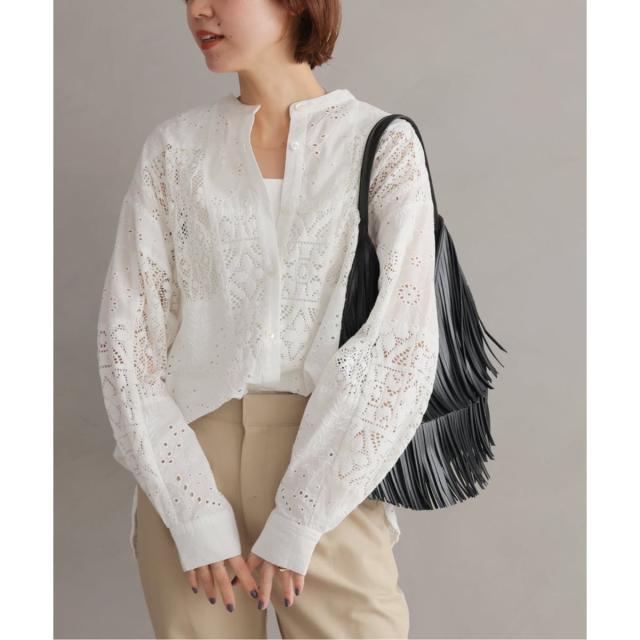 ジャーナルスタンダード レリューム（JOURNAL STANDARD relume）/《追加予約》パッチワークレースシャツ