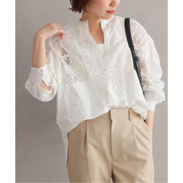 ジャーナルスタンダード レリューム（JOURNAL STANDARD relume）/《追加予約》パッチワークレースシャツ