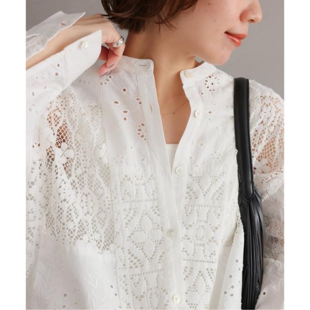 ジャーナルスタンダード レリューム（JOURNAL STANDARD relume）/《追加予約》パッチワークレースシャツ