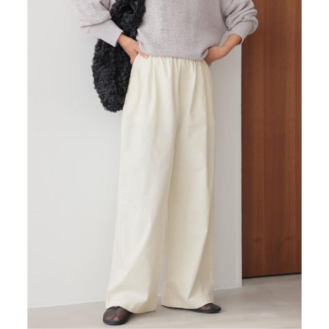 ジャーナルスタンダード レリューム（JOURNAL STANDARD relume）/《予約》［26SS新作］コットンツイルギャザーワイドパンツ