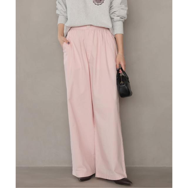 ジャーナルスタンダード レリューム（JOURNAL STANDARD relume）/《予約》［26SS新作］コットンツイルギャザーワイドパンツ