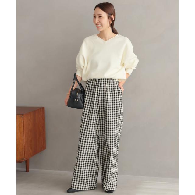 ジャーナルスタンダード レリューム（JOURNAL STANDARD relume）/《予約》［26SS新作］コットンツイルギャザーワイドパンツ