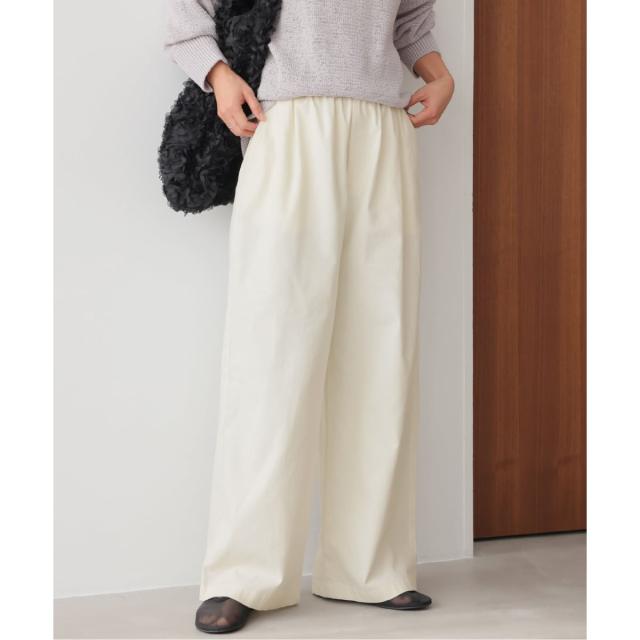 ジャーナルスタンダード レリューム（JOURNAL STANDARD relume）/《予約》［26SS新作］コットンツイルギャザーワイドパンツ
