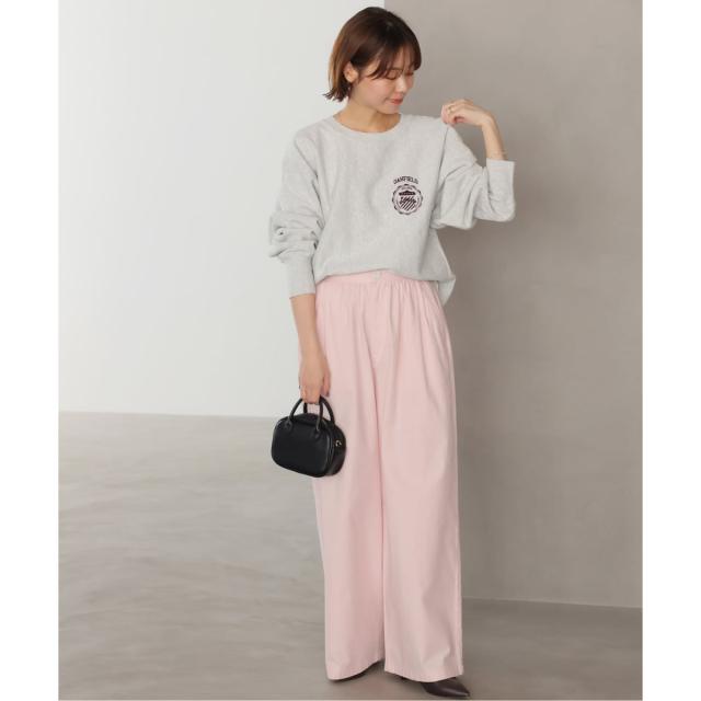 ジャーナルスタンダード レリューム（JOURNAL STANDARD relume）/《予約》［26SS新作］コットンツイルギャザーワイドパンツ