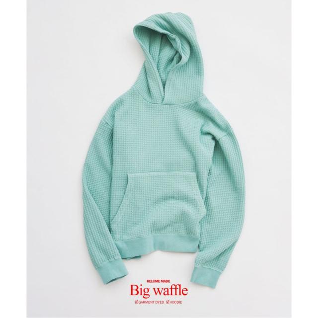 ジャーナルスタンダード レリューム（JOURNAL STANDARD relume）/《予約》ガーメントダイ ビッグワッフル パーカー