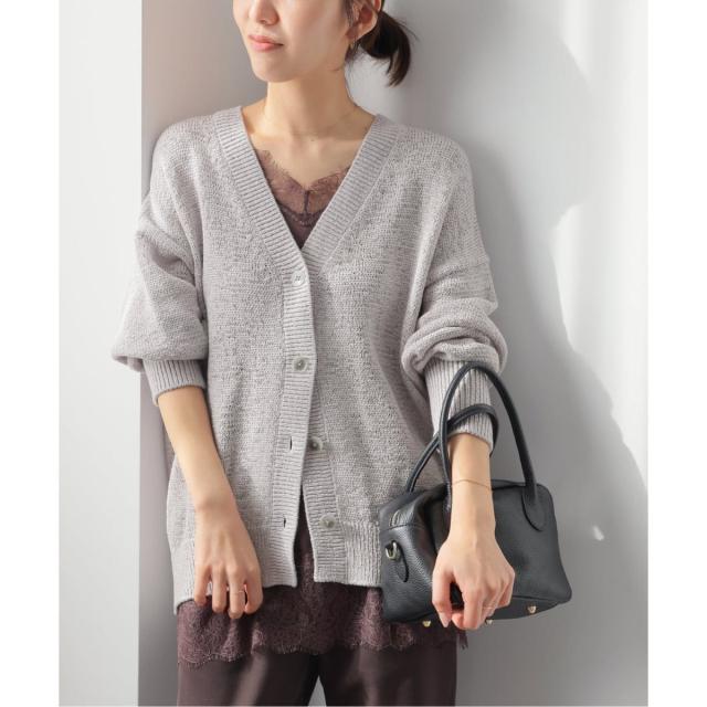 ジャーナルスタンダード レリューム（JOURNAL STANDARD relume）/《予約》［26SS新作］テープヤーンニュアンスVカーディガン