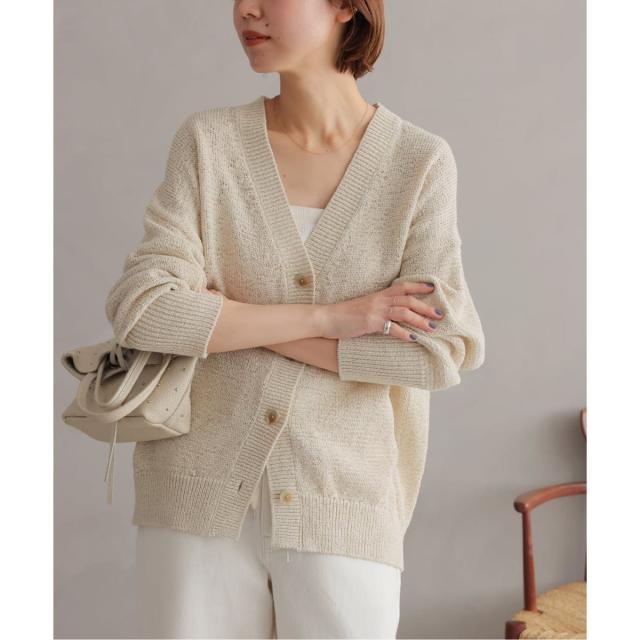 ジャーナルスタンダード レリューム（JOURNAL STANDARD relume）/《予約》［26SS新作］テープヤーンニュアンスVカーディガン