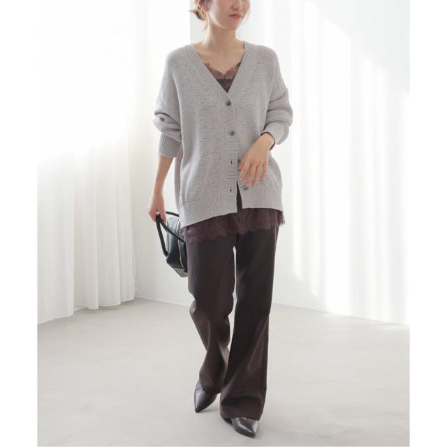 ジャーナルスタンダード レリューム（JOURNAL STANDARD relume）/《予約》［26SS新作］テープヤーンニュアンスVカーディガン