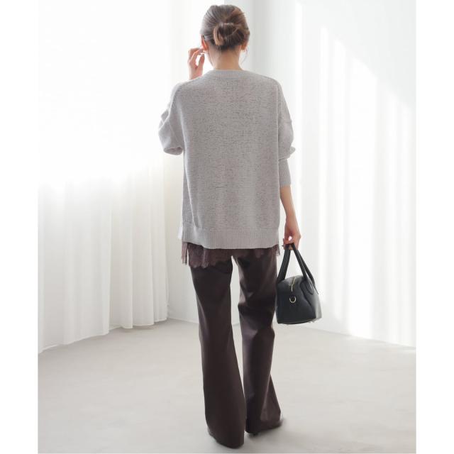 ジャーナルスタンダード レリューム（JOURNAL STANDARD relume）/《予約》［26SS新作］テープヤーンニュアンスVカーディガン