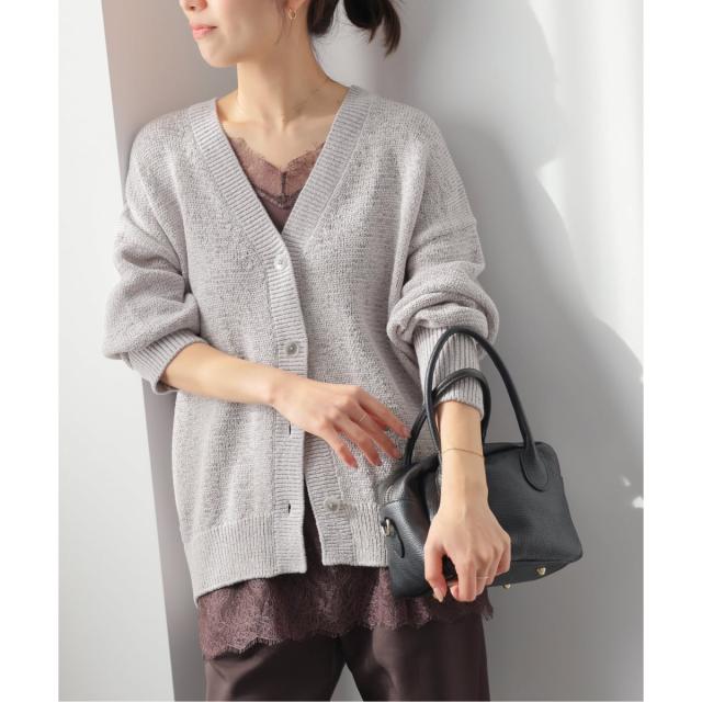 ジャーナルスタンダード レリューム（JOURNAL STANDARD relume）/《予約》［26SS新作］テープヤーンニュアンスVカーディガン