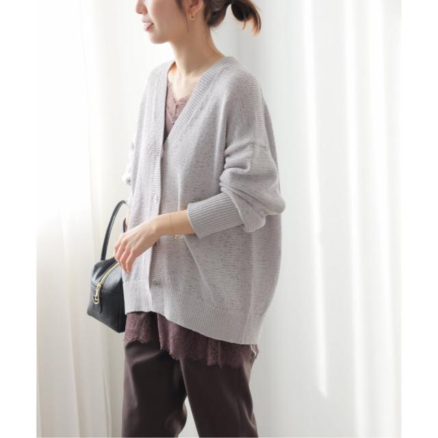 ジャーナルスタンダード レリューム（JOURNAL STANDARD relume）/《予約》［26SS新作］テープヤーンニュアンスVカーディガン