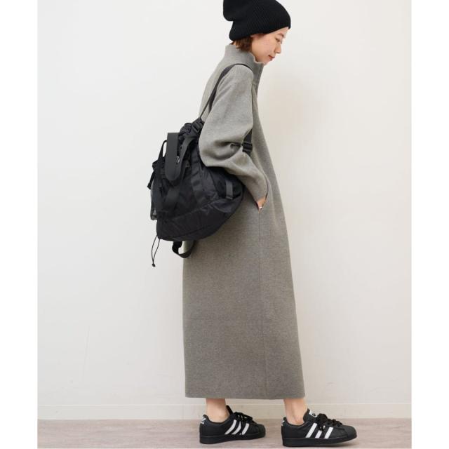 ジャーナルスタンダード レリューム（JOURNAL STANDARD relume）/《追加予約2》スウェットライクハーフジップワンピース