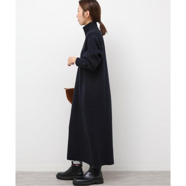 ジャーナルスタンダード レリューム（JOURNAL STANDARD relume）/《追加予約2》スウェットライクハーフジップワンピース