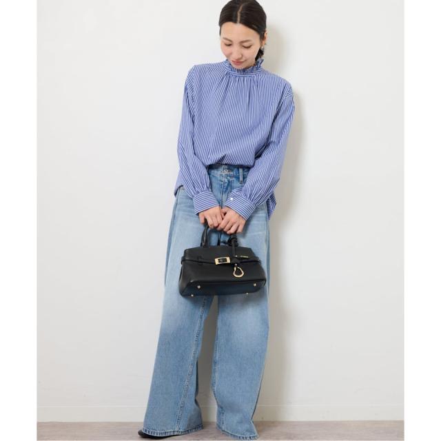 【NEW】ジャーナルスタンダード レリューム（JOURNAL STANDARD relume）/《追加3》ハイカウントストライプスタンドカラー2way