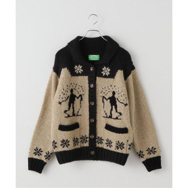 【NEW】ジャーナルスタンダード レリューム（JOURNAL STANDARD relume）/【GREEN BUTTER/グリーンバター】  Cowichan Cardigan