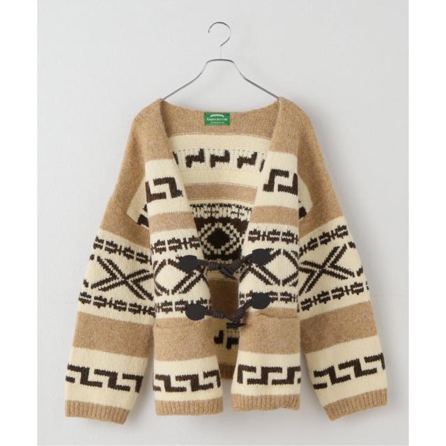 【NEW】ジャーナルスタンダード レリューム（JOURNAL STANDARD relume）/【GREEN BUTTER/グリーンバター】 Alpaca Duffle Cardigan