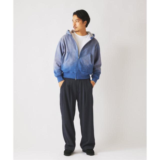 ジャーナルスタンダード レリューム（JOURNAL STANDARD relume）/《予約》ダブルフェイス ワッフル ジップパーカー