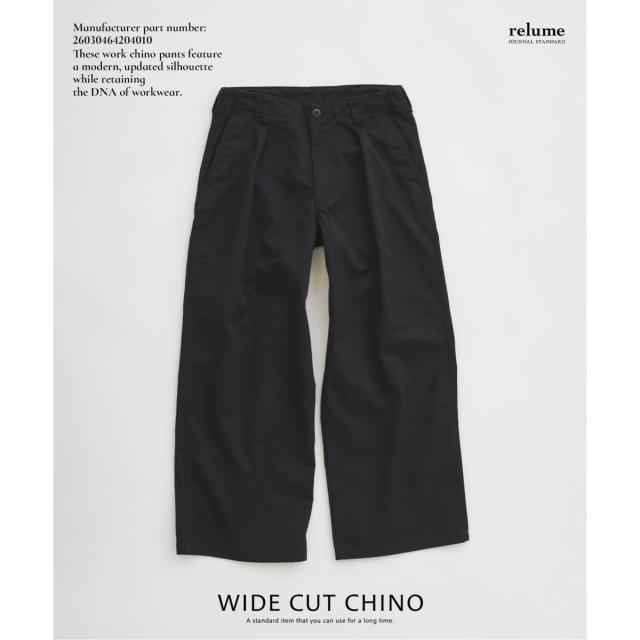 ジャーナルスタンダード レリューム（JOURNAL STANDARD relume）/《予約》ワイド カット チノパンツ