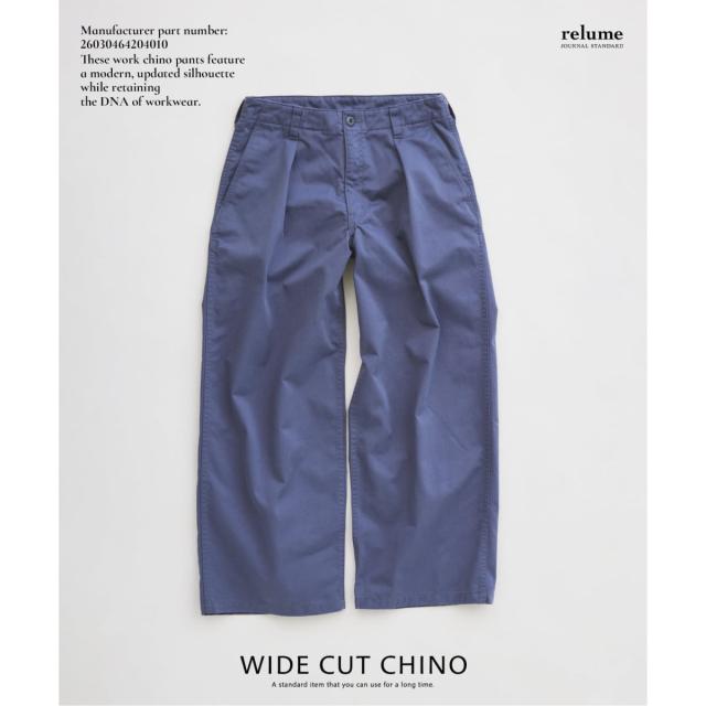 ジャーナルスタンダード レリューム（JOURNAL STANDARD relume）/《予約》ワイド カット チノパンツ
