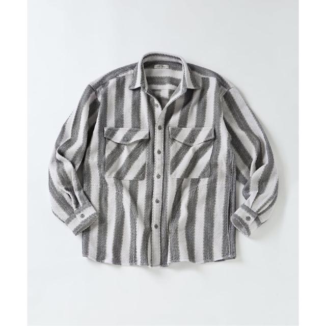 ジャーナルスタンダード レリューム（JOURNAL STANDARD relume）/《予約》ドビーストライプ CPO シャツブルゾン