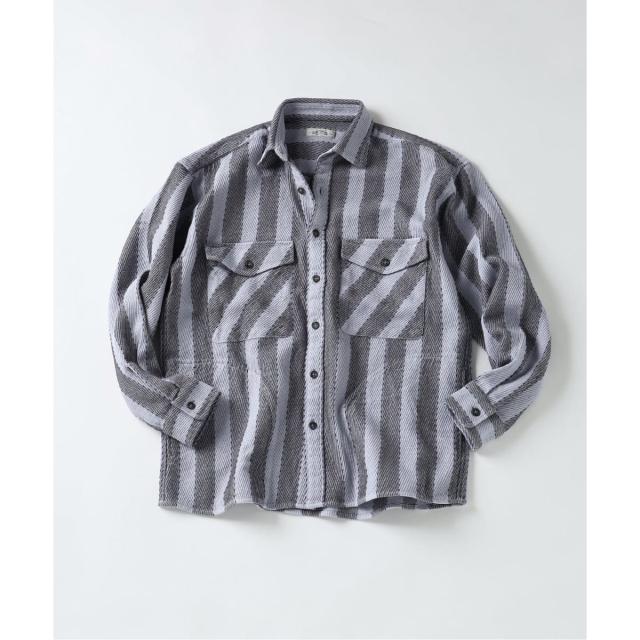 ジャーナルスタンダード レリューム（JOURNAL STANDARD relume）/《予約》ドビーストライプ CPO シャツブルゾン