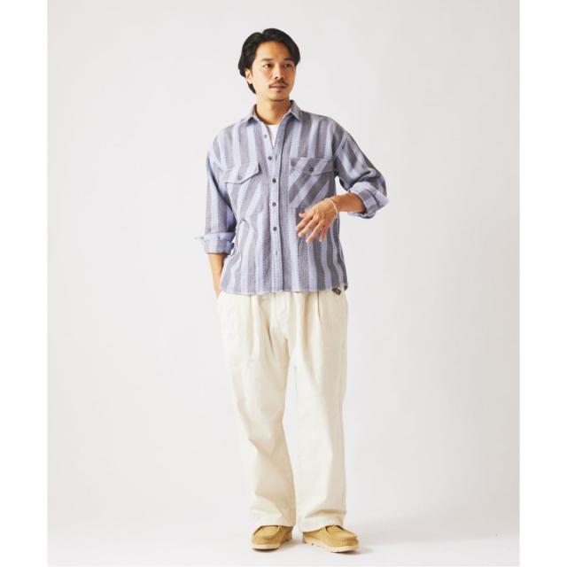 ジャーナルスタンダード レリューム（JOURNAL STANDARD relume）/《予約》ドビーストライプ CPO シャツブルゾン